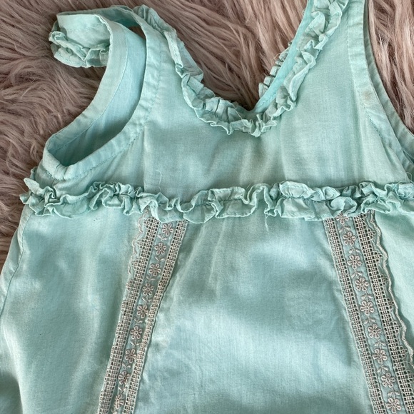 Dew Drops Couture water green  girls dress - Picture 3 of 5